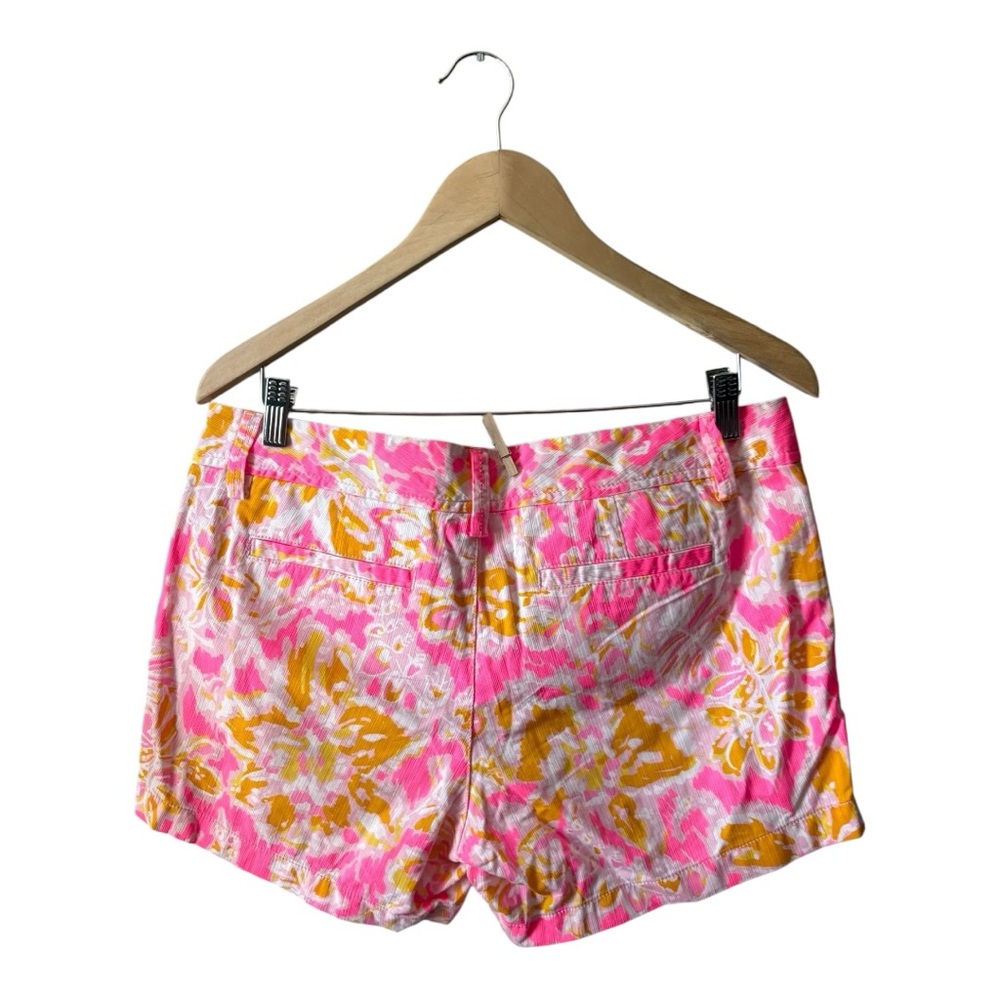 Lilly Pulitzer Callahan Shorts Size 8 Kit Royal Pink Ooh La La Print Floral - Picture 7 of 10